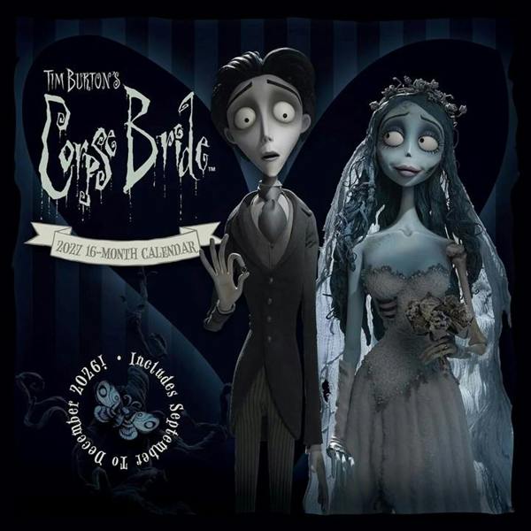 Corpse Bride Calendar 2027, Wall Calendars, Month To View, Entertainment, Gift