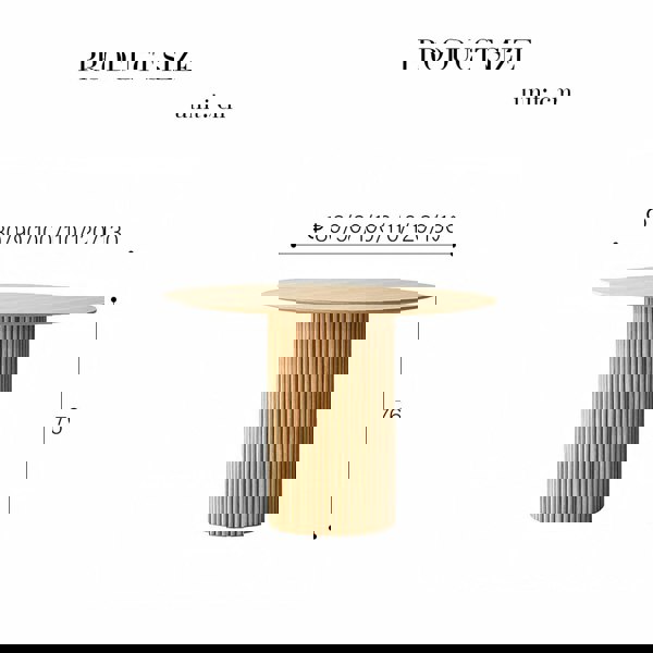 Rit Concept Ivar Round Dining Table, Wood
