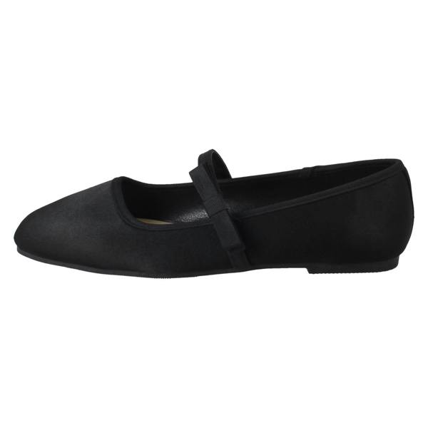 Savannah Ladies Savannah Slip On Elastic Strap Bow Detailed Mary Jane Shoes F80567