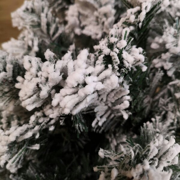 Samuel Alexander 7ft (2.1m) Premier Spiral Snow Flocked Christmas Tree