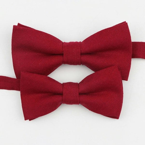 Mr Townsend Suits Mr and Master Linen Bow Tie Sets