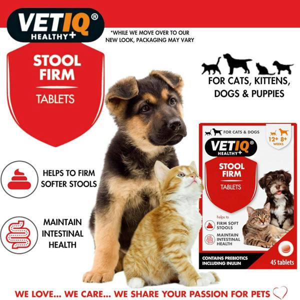Mark & Chappell M&C Vetiq Stool Firm 45 Tablets