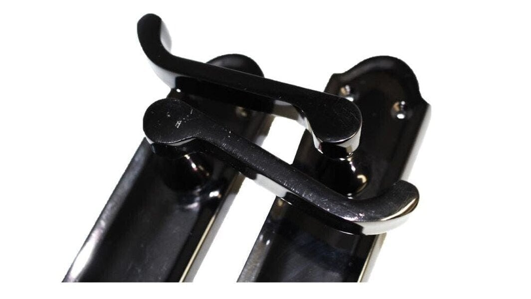 EDH Door Hardware Black Nickel Internal Door Handles Ashford Style Lever Latch – Epsom Pair Set