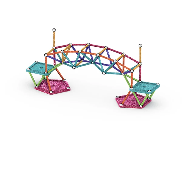 Geomag Classic Magnetic Glitter Panels - 142 Pieces