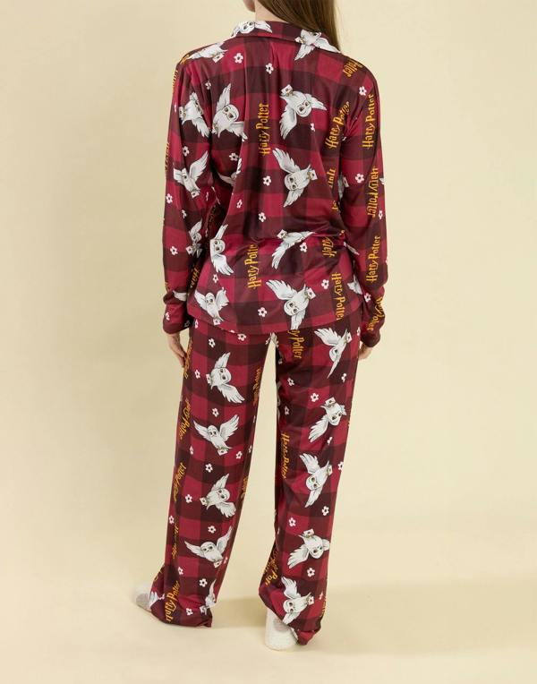 Harry Potter Womens Red Character Long Sleeve Long Leg Pyjama Set