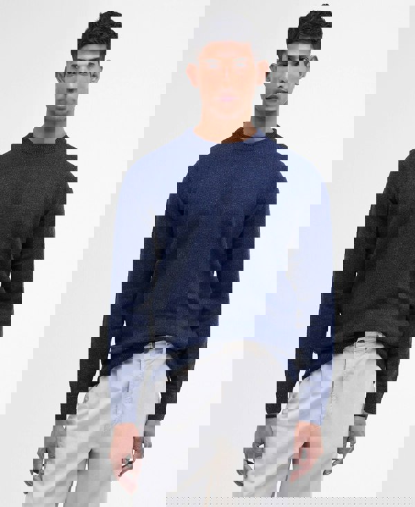 Barbour Tisbury Crew Neck Knitted Jumper - Deep Blue