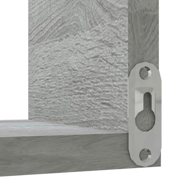 Berkfield Wall Corner Shelves 2 pcs Grey Sonoma 40x40x50 cm Engineered Wood