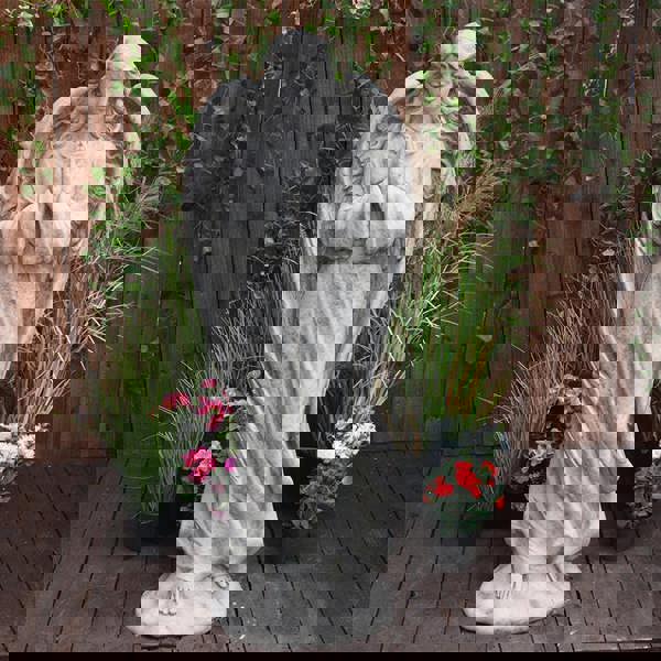 Large Stone Cast Praying Angel Memorial Statue