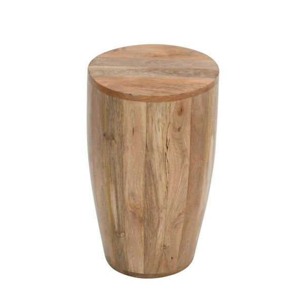 IH Design Valor Mango Wooden Drum Side Table