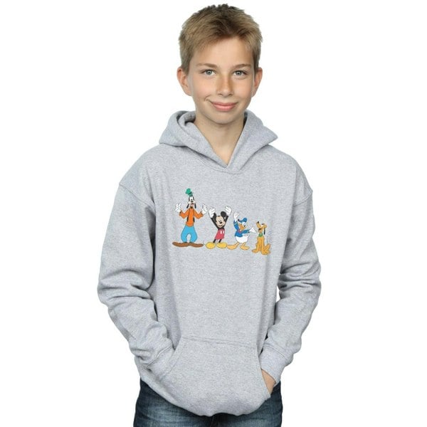 Disney Boys Mickey Mouse Friends Hoodie - Sports Grey