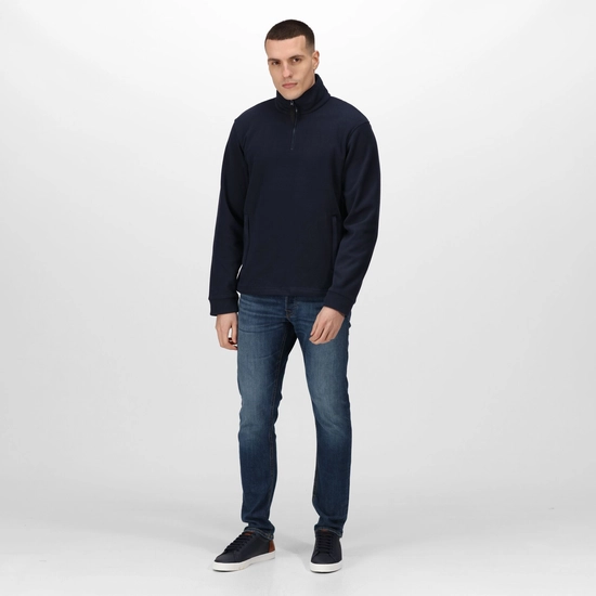 Regatta Mens Thor Overhead Anti-Pill Fleece Top - Dark Navy