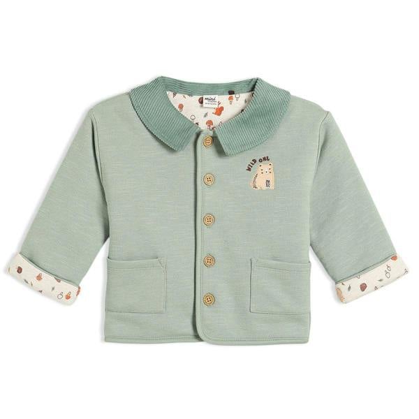Baby Unisex Barn Jacket, Sage - Minicuddles