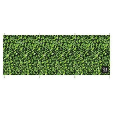 OLPRO Laurel Hedge 4 Pole Compact Steel Pole Windbreak with Pegs & Storage Bag (480cm x 140cm)