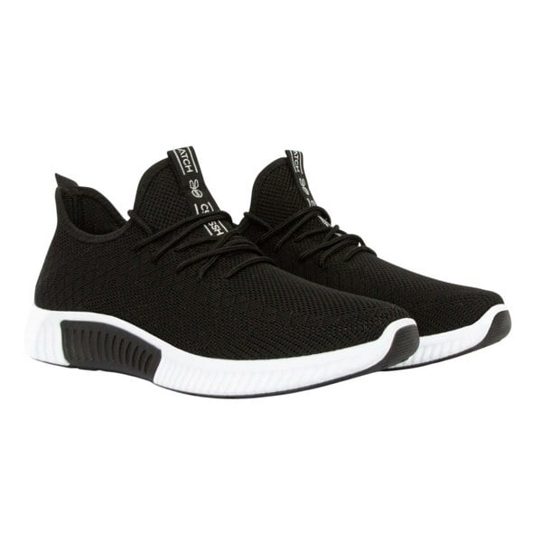 Crosshatch Mens Rideout Trainers - Black/White