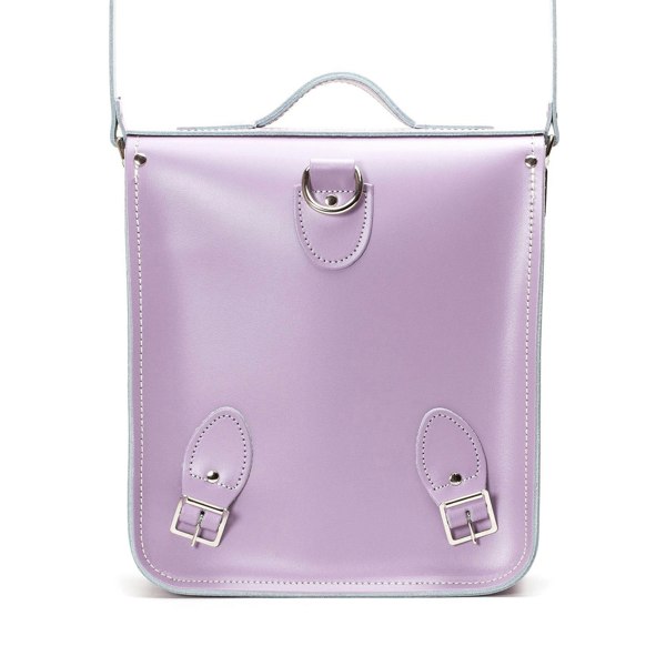 Zatchels Handmade Leather City Backpack - Pastel Violet