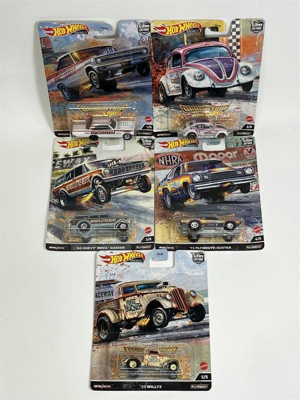 Hot Wheels Dragstrip Car Culture 5 Car Set 1:64 Hot Wheels FPY86 957R