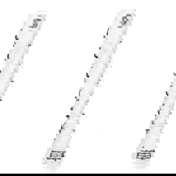 New Rock M-272-C69 Knee High White Leather Gothic Boots