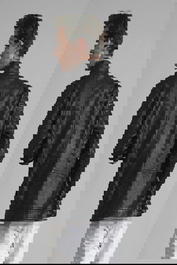 Classic Mens Black Premium Leather Jacket