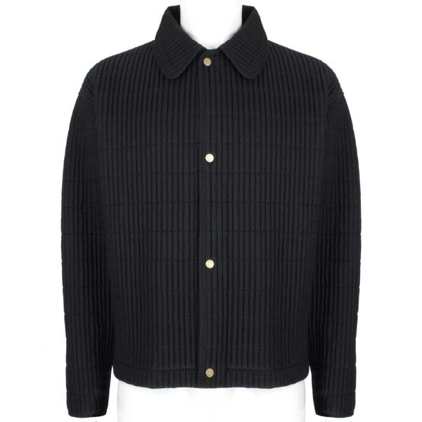 Dunhill fine quilt hybrid jacket in black