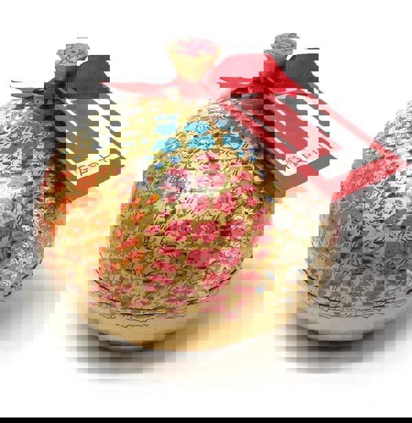 Large Handmade Bonbonnière filled with Dark Chocolate Coated Coffee Beans, Palm Oil Free, 260g