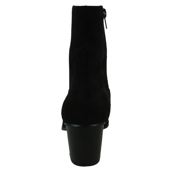 Spot On Ladies Spot On Mid Cuban Heel Cowboy Ankle Boots F51228