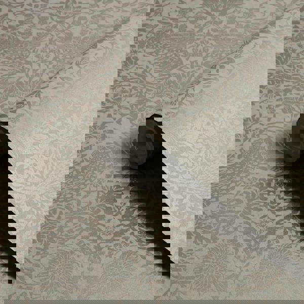 William Morris At Home Strawberry Thief Fibrous Wallpaper | Neutral