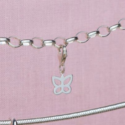 Mylee London Open Butterfly Pendant Charm - Sterling Silver