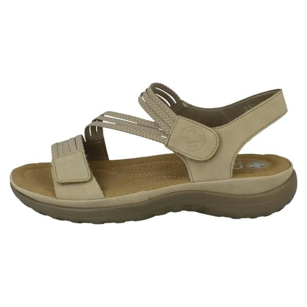 Rieker Ladies Rieker Casual Hook and Loop Strap Sandals 64870