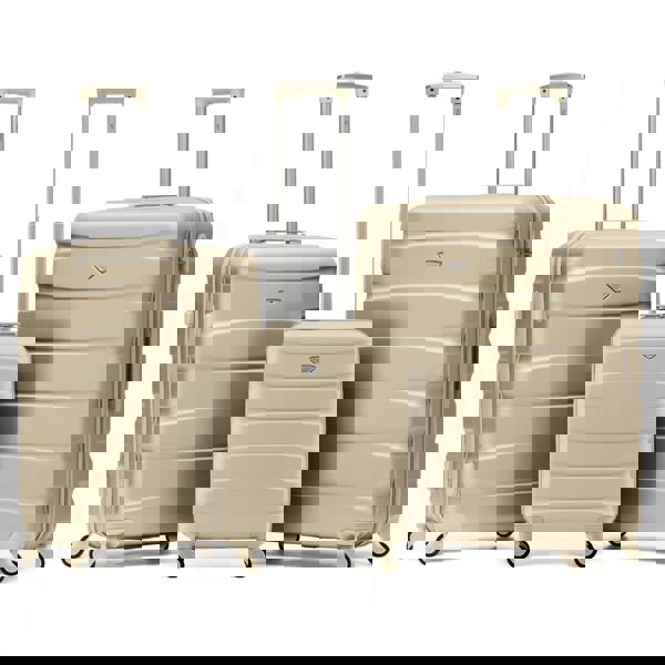 Flight Knight 55x40x20cm Cabin Carry On Luggage with Medium Case and Large Size Check-in Hold Suitcase