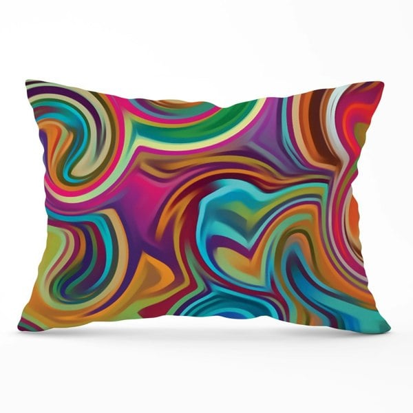 Warren Reed Colourful Wave Pattern Cushions