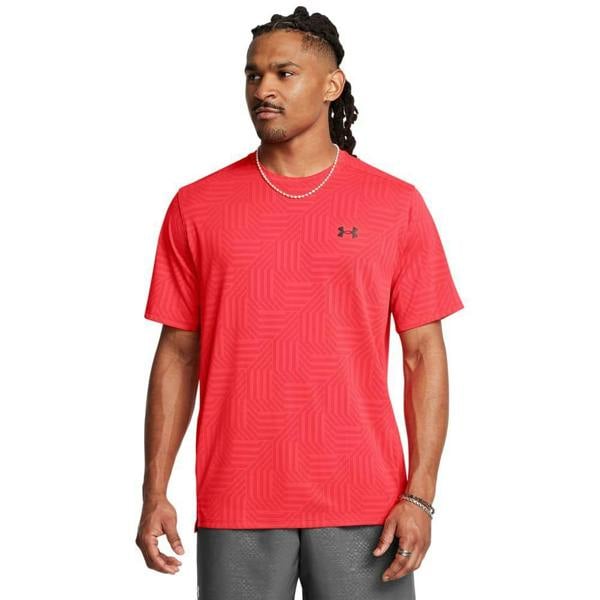 Under Armour Mens Tech Geotessa Vent T-Shirt - Red - 