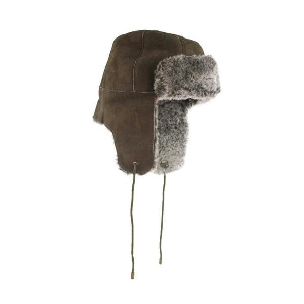 Eastern Counties Leather Womens Bourn Sheepskin Pilot Hat - Brown/Tipped