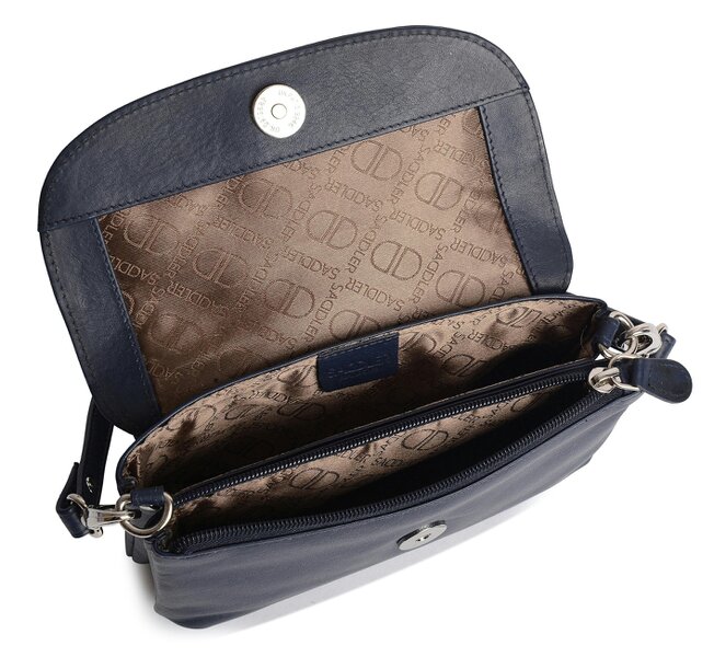 SADDLER Audrey Compact Leather Crossbody Bag & Clutch – Versatile & Stylish - Gift Boxed