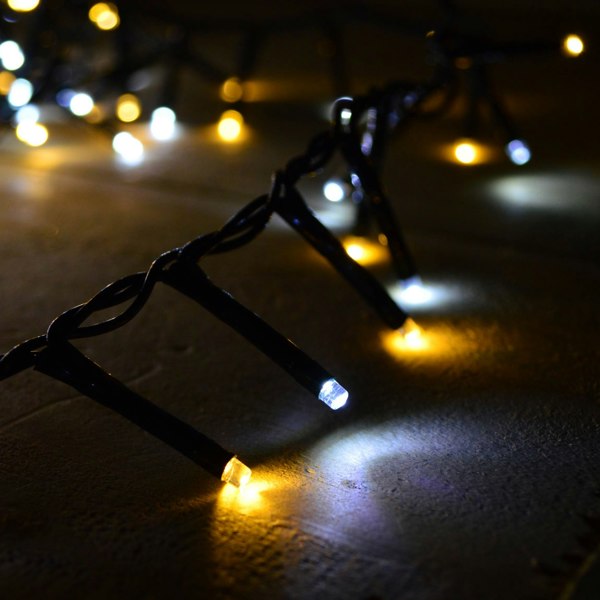 Samuel Alexander 1500 LED 37.5m Indoor Outdoor Christmas Multi Function Mains Operated String Lights with Timer in Cool & Warm White