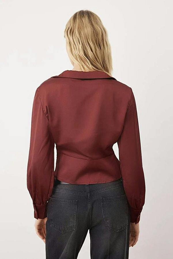 WOVCOR Satin Woven Blouse