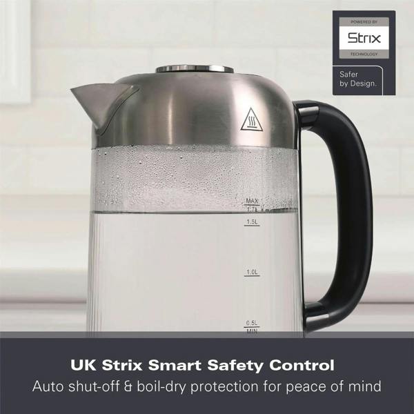 Hamilton Beach Liberty 1.7L Ribbed Glass Kettle