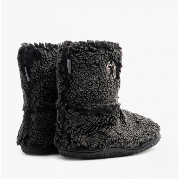 Bedroom Athletics GOSLING Mens Boot Slippers Washed Black