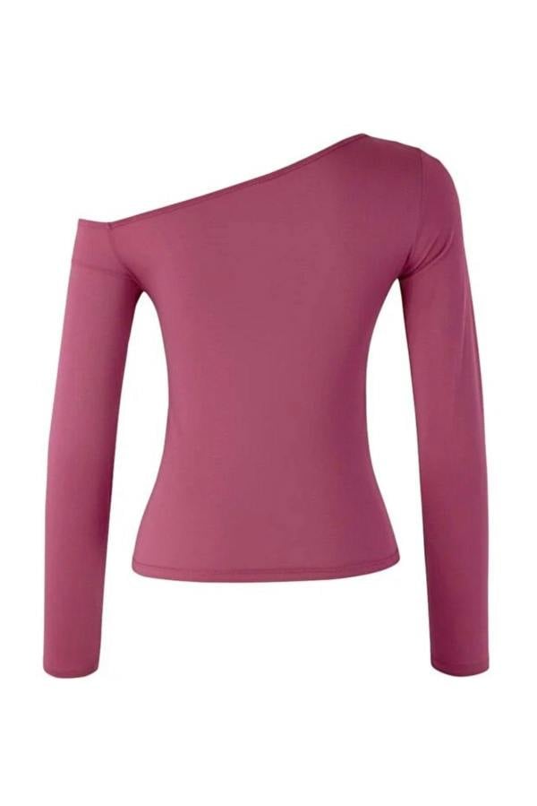 WOVCOR Asymmetric Collar Knit Blouse with Accessory Detail