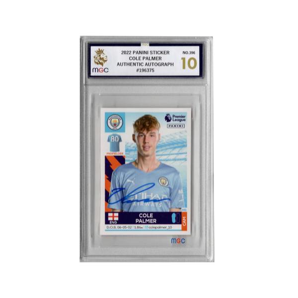 Cole Palmer Signed Manchester City Panini Rookie Sticker