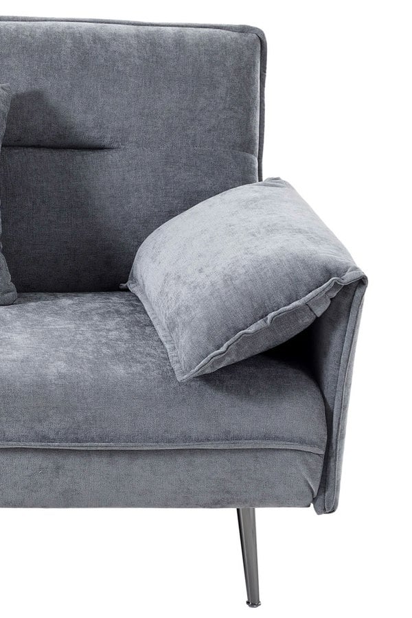 Living and Home 3-Seater Contemporary Convertible Sofa Bed with 2 Pillows