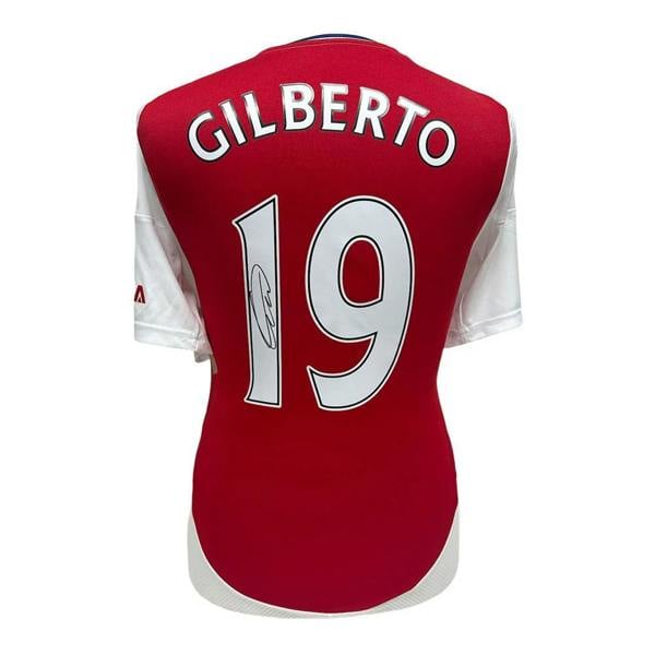 Unbranded Gilberto Silva signed Arsenal shirt — Framed