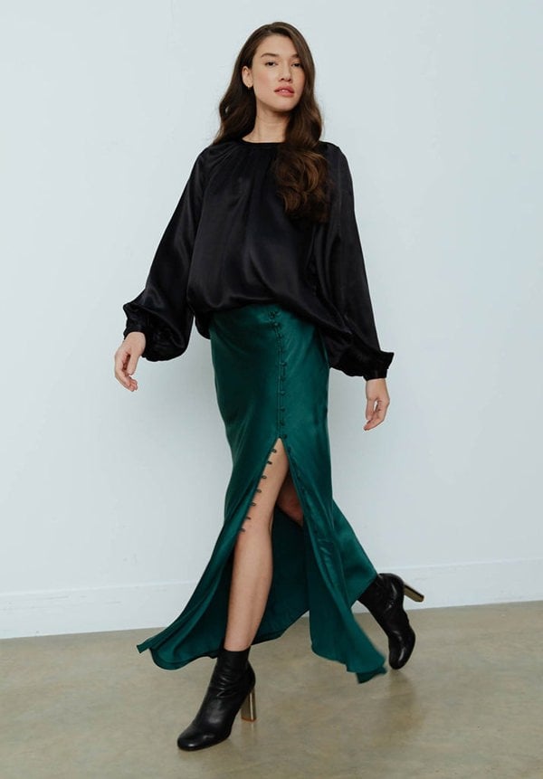 Mia Maxi Skirt in Green
