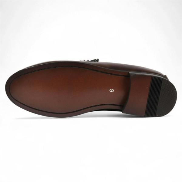 Dolcetto Men's Loafers with Gold Buckle Smart Slip-On Shoes