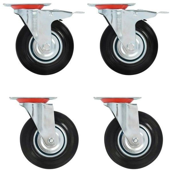 Berkfield Swivel Casters 4 pcs 125 mm