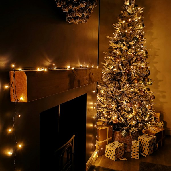 Samuel Alexander 200 LED 16m Supabrights Indoor Outdoor Christmas Lights in Vintage Gold with Timer