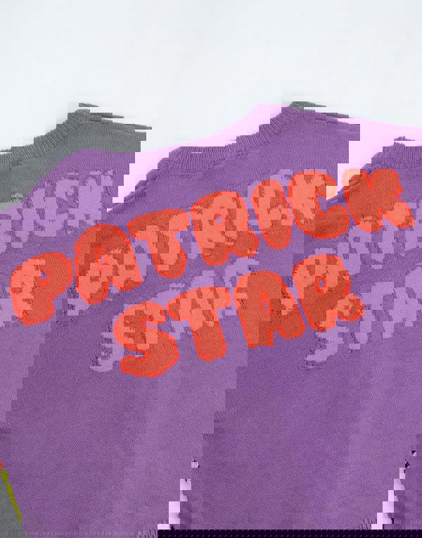 SpongeBob SquarePants Womens Purple Patric Star Cardigan