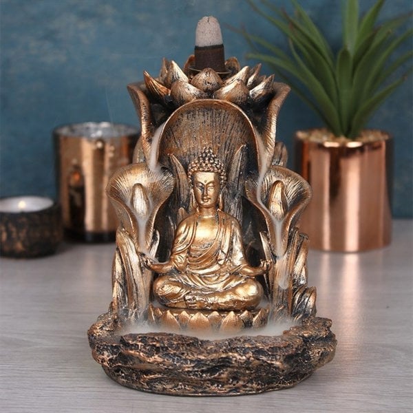 Serano Bronze Buddha Backflow Incense Burner