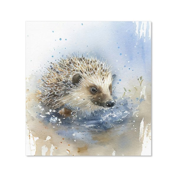 Warren Reed - Designer Hedgehog Watercolour Kitchen Splashback