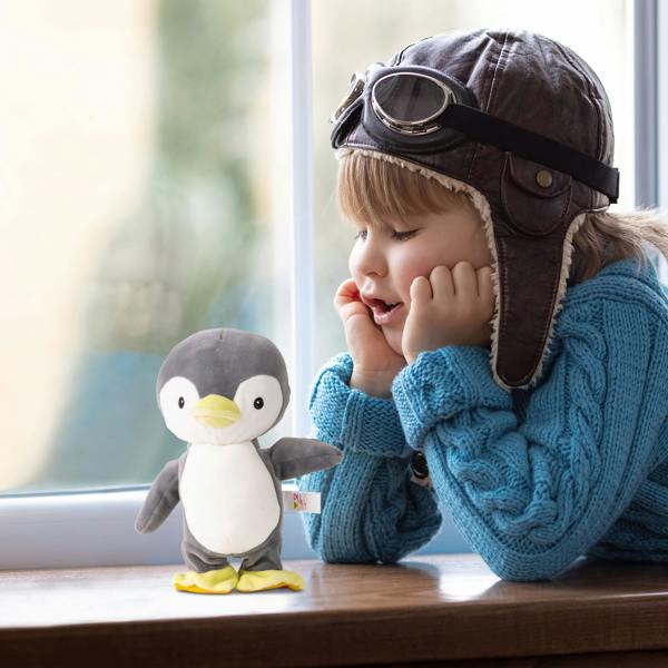 Pugs at Play Snowy Walking & Talking Penguin Interactive Plush Toy