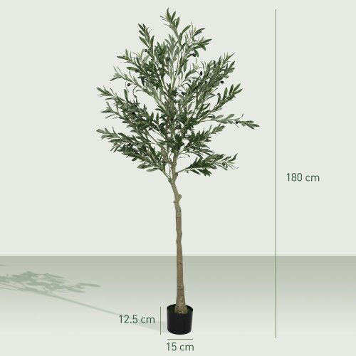Wyld Haus Rorile Artificial Olive Style Tree With Silk Leaf Finish